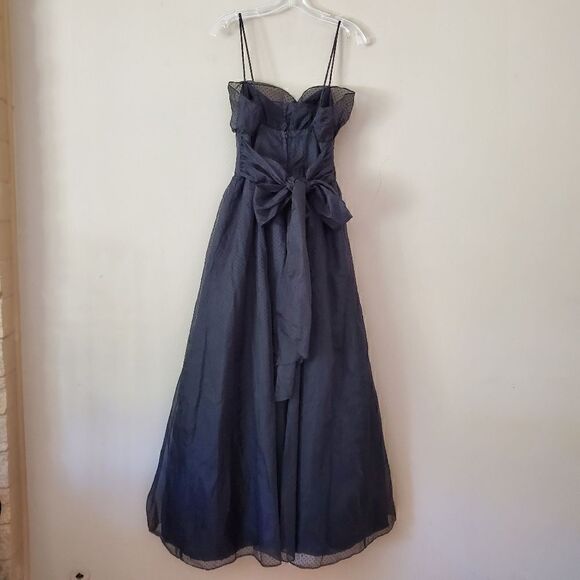 GUNNE SAX Women's Maxi Dress Black Size 9 Vintage Prom Gothic Whimsigoth Goth - Picture 4 of 8